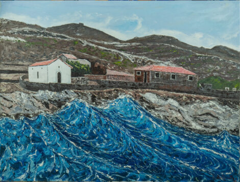 A coastal area in Makronisos - a Greek Aegean island.